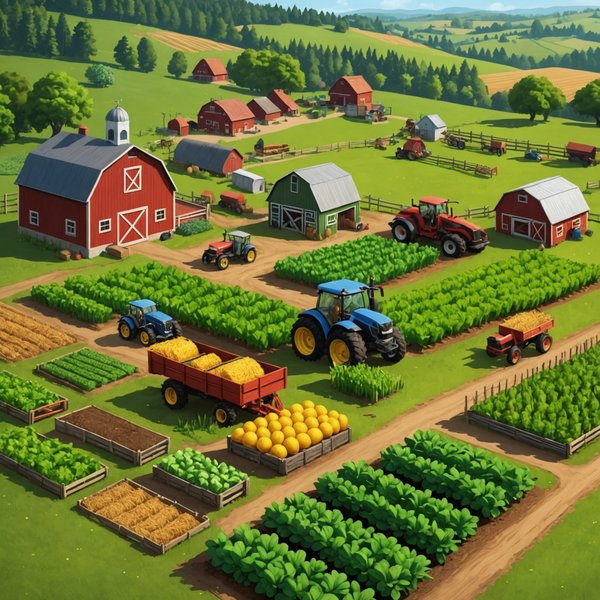 Comment un jeu de simulation de gestion de ferme peut-il intégrer des éléments éducatifs sur l'agriculture biologique?